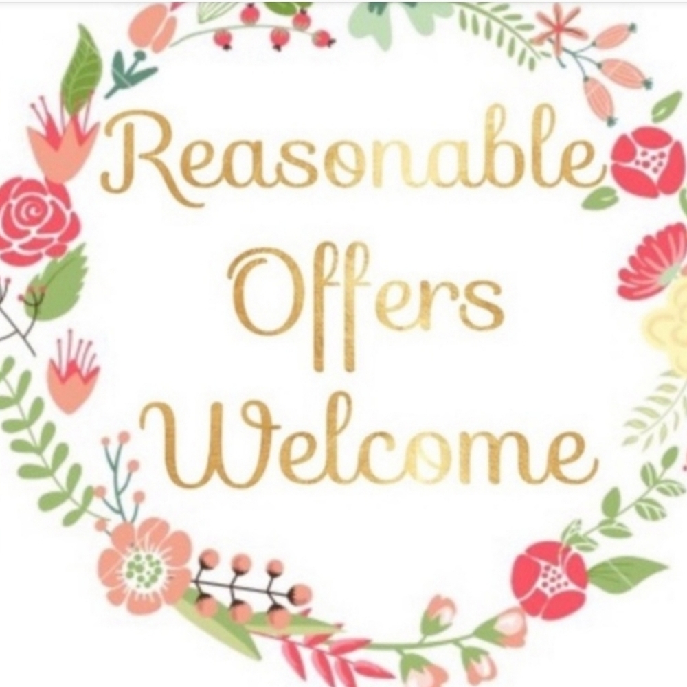 Floral Decorative Sign with Gold Text